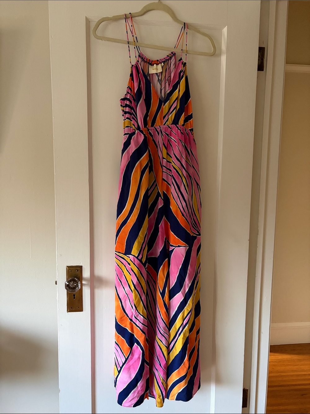 Maeve Multicolor Striped Spaghetti-Strap Jumpsuit